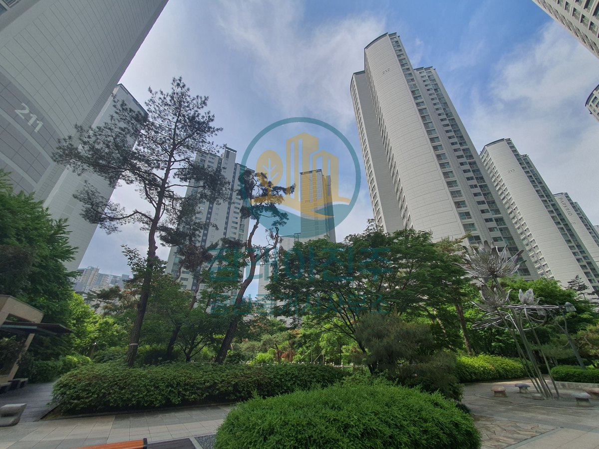 파크리오 나무 우거진 단지 내 산책로